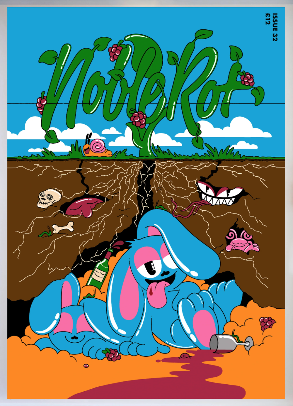 Hattie Stewart 'Drunken Bunnies' Print Available