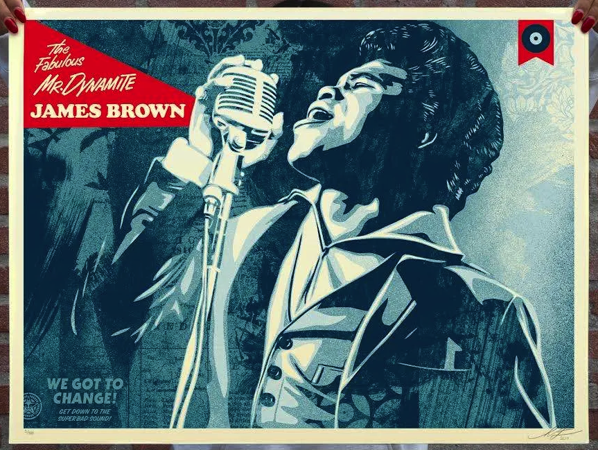 Obey 'James Brown We Got To Change' Print Sneak Peek