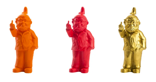 Ottmar Hörl 'Middle Finger Gnome' Sculptures Available