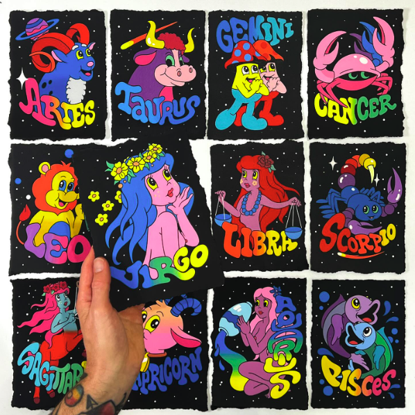 Dabs &amp; Myla 'Cosmic Zodiac' Prints Available