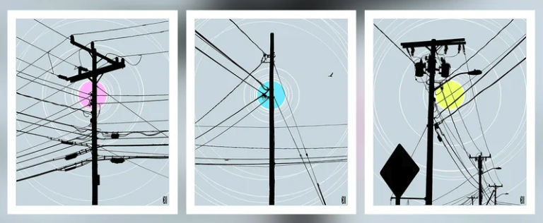 Dan McCarthy 'Power Lines 1,2,3' Prints Available