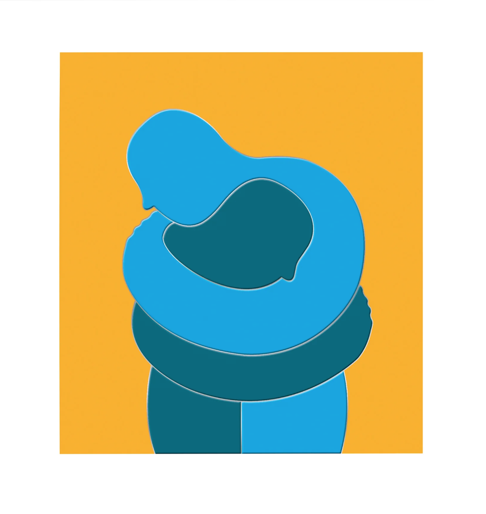 Adam Neate 'The Hug' Prints Available