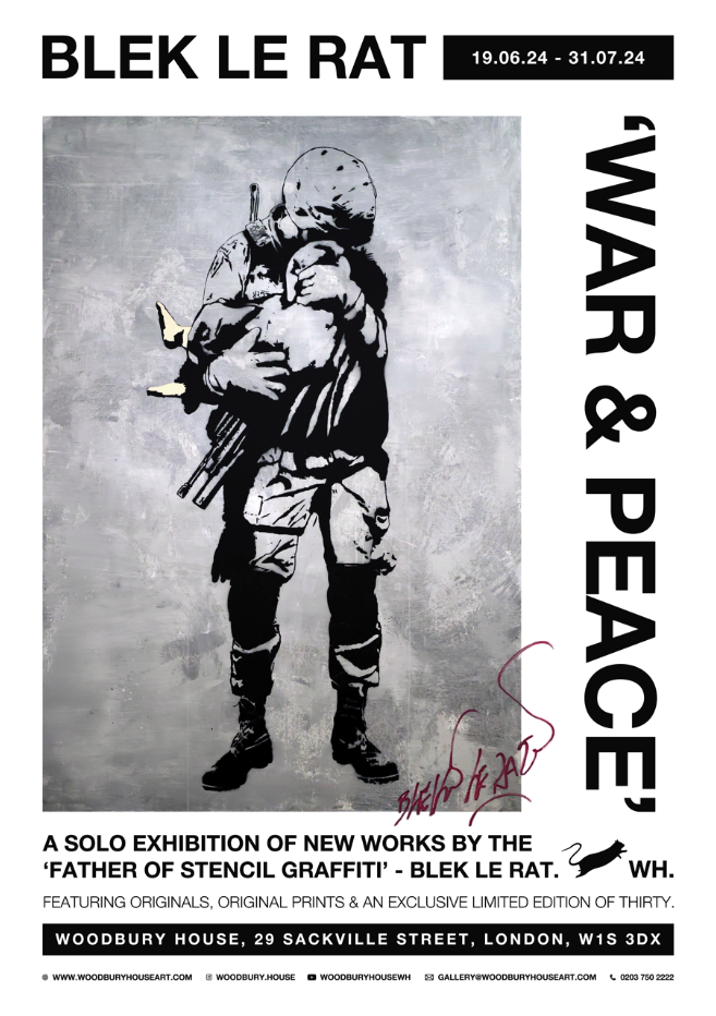 Blek Le Rat 'War &amp; Peace" Poster Available