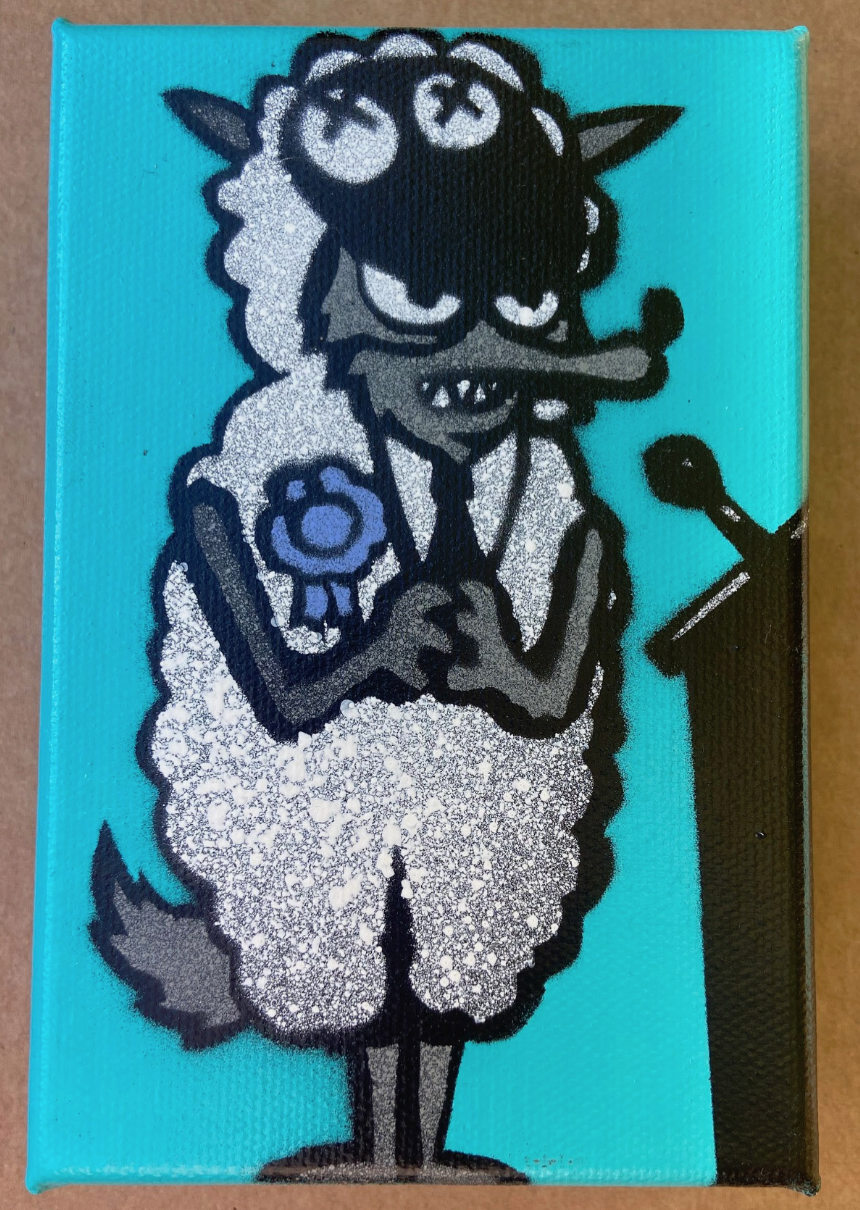 Mau Mau 'Wolf In Sheeples Clothing' Originals Available