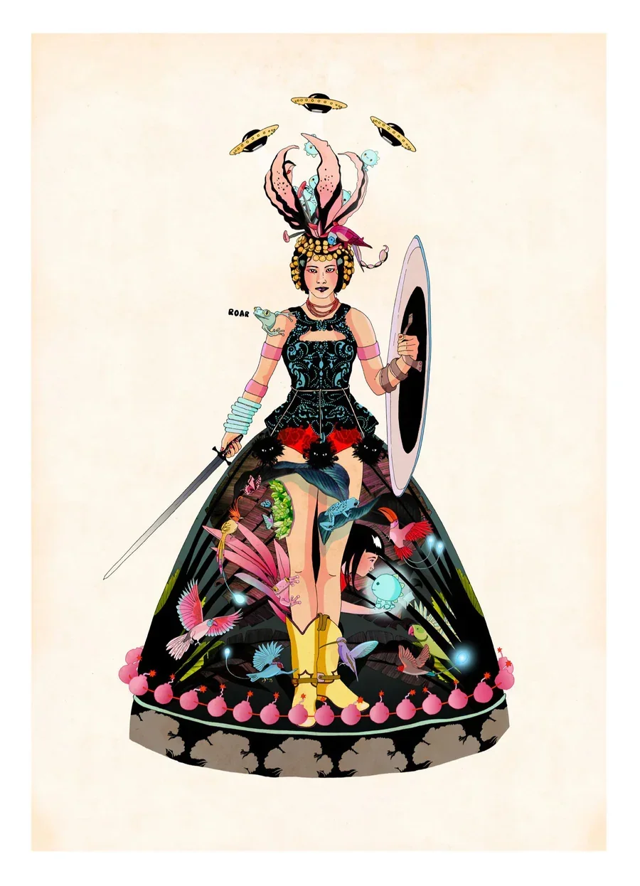 Delphine Lebourgeois 'Roar Princess' Print Available