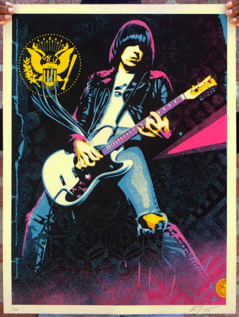 Obey 'Johnny Ramone Smokin Strings' Print Release Details