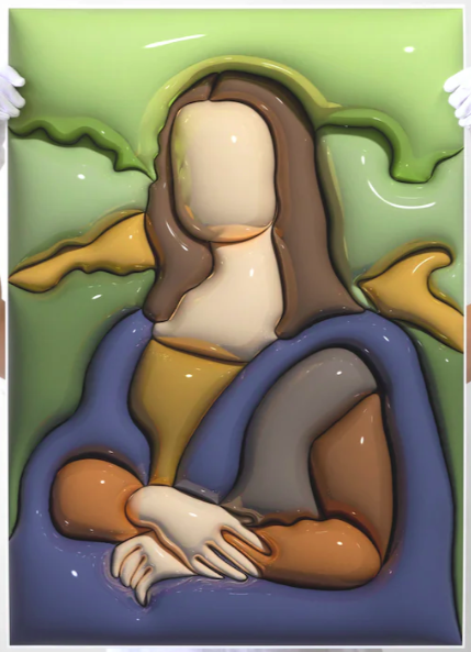 Andy Blank 'Mona Lisa' + 'Girl With A Pearl' Prints Available