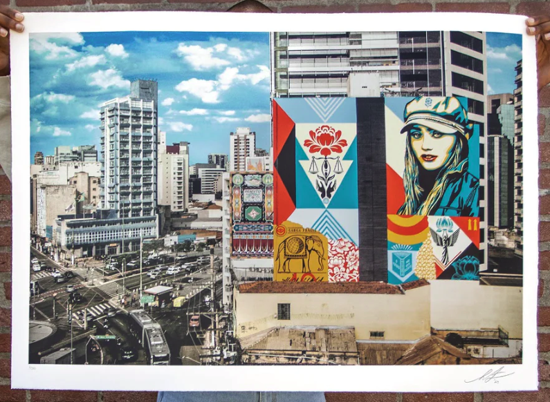 Obey/Shepard Fairey 'Carga Fragile Mural' Print Available