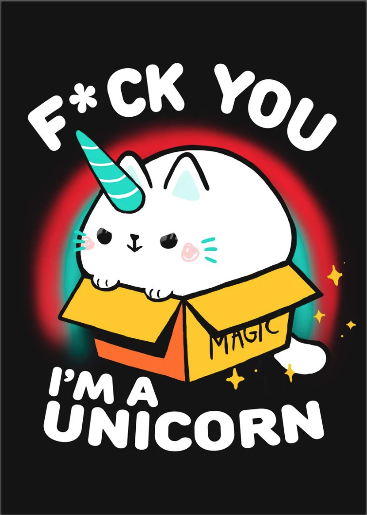 Blanca Vidal 'Kitty Unicorn' Metal Print Available