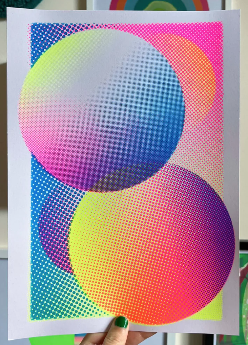 Abi Prints 'Cosmic Neon' Prints Available