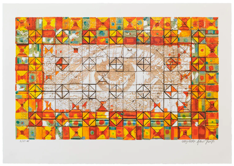 Vhils + Manuel Cargaleiro 'Mensagem' Print Available