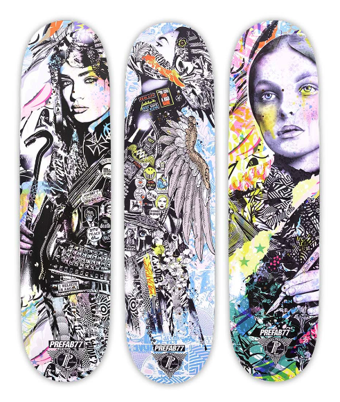 Prefab77 'Til Death' 'First Cut' + 'Ascension 3' Skatedecks Available