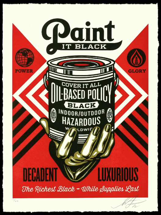 Obey 'Paint It Black' Letter Press Release Details