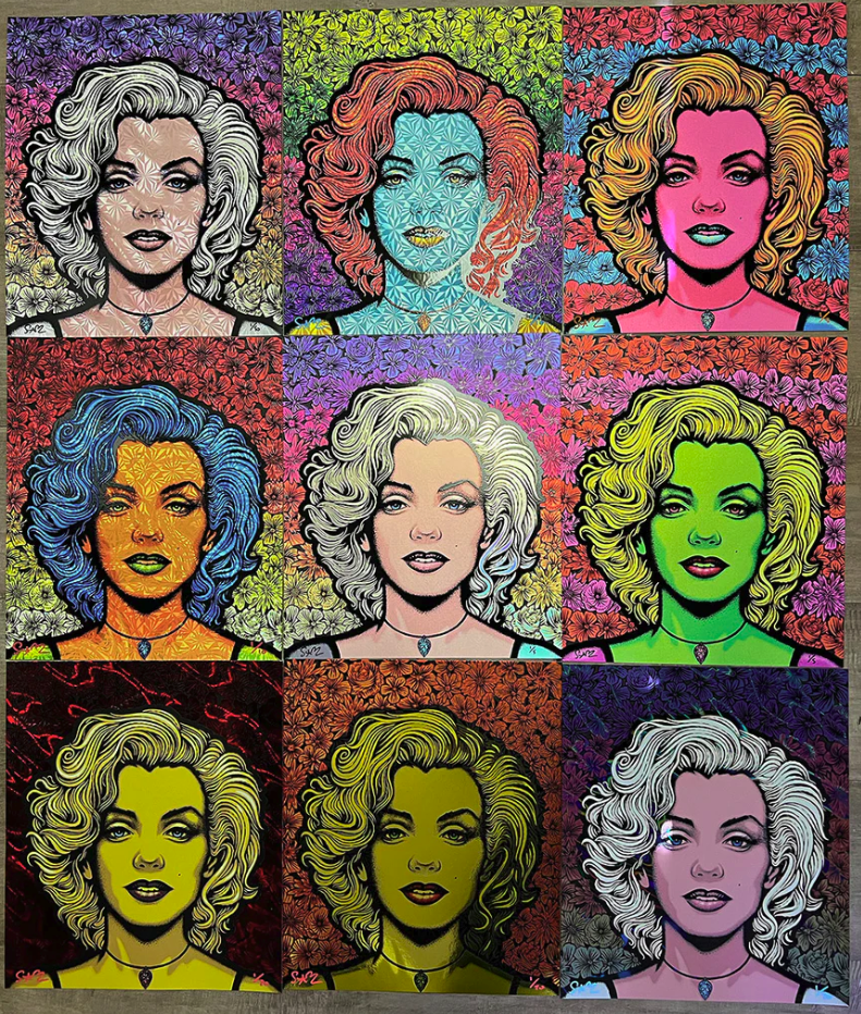 Todd Slater 'Diamond Dust' Marilyn Print Available