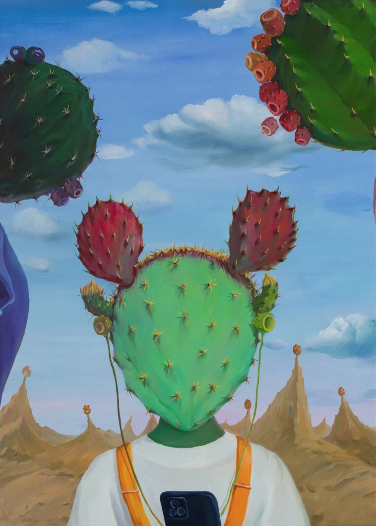 Jingyi Wang 'Cactus Family' Print Available