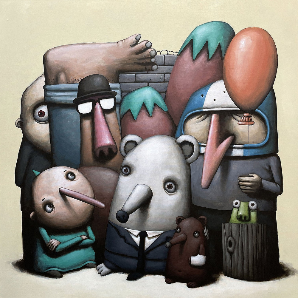 ADOR 'Square' Hand Embellished Print Available