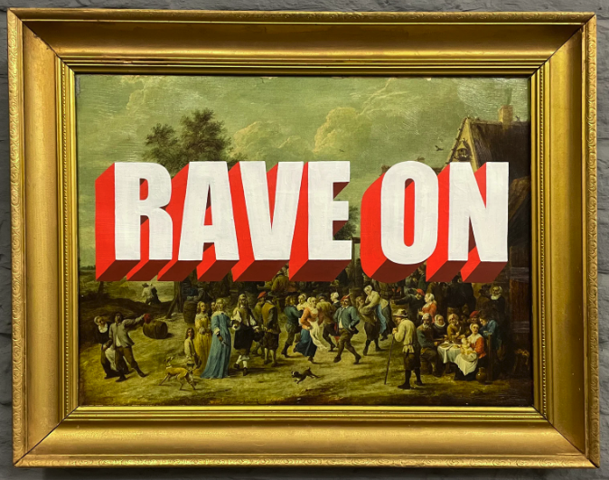 Joel Poole ' Rave On' Painting Available