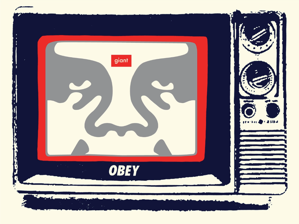 Shepard Fairey 'Obey TV Advertisement' NFT Available