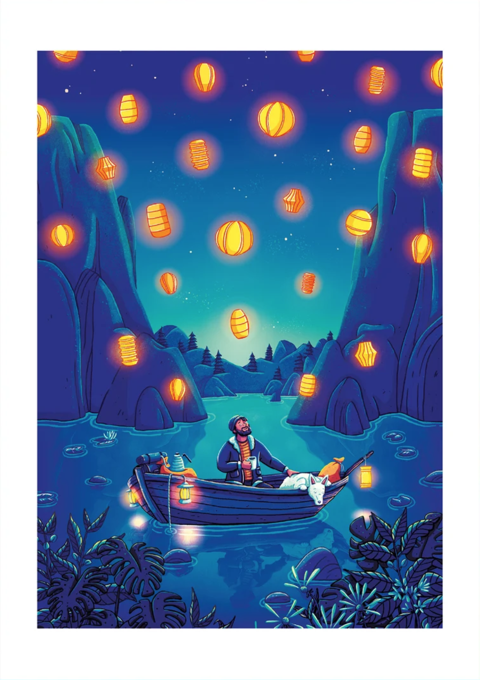 Senne Trip 'Lanterns' Print Available