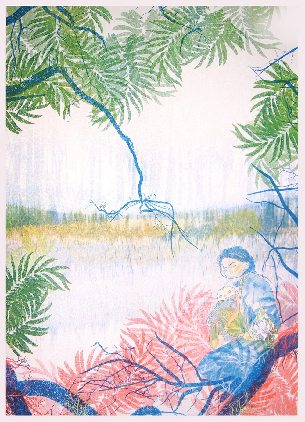 Georgia Green 'Girl And Owl' Print Available