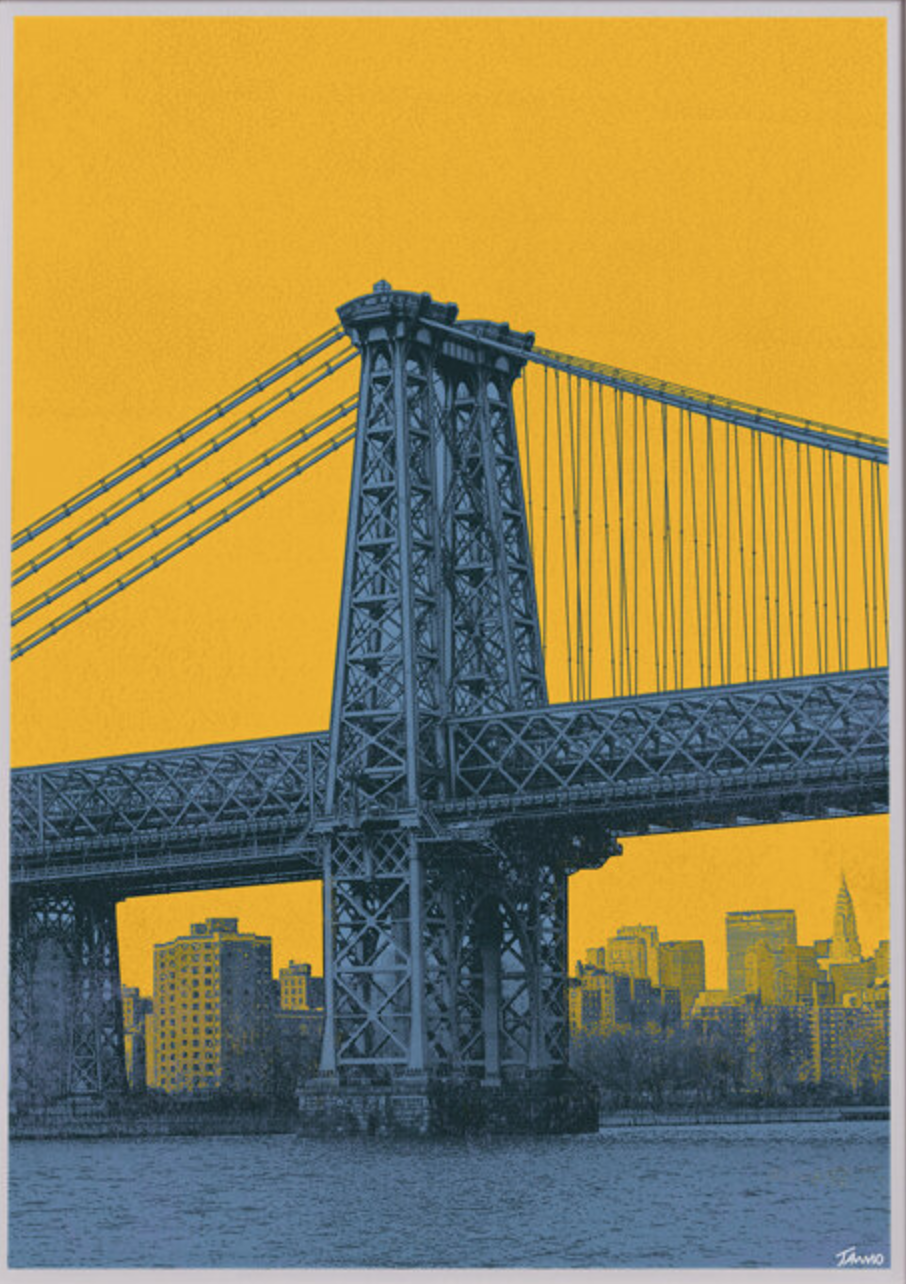 Jando 'The Williamsburg Bridge' Print Available