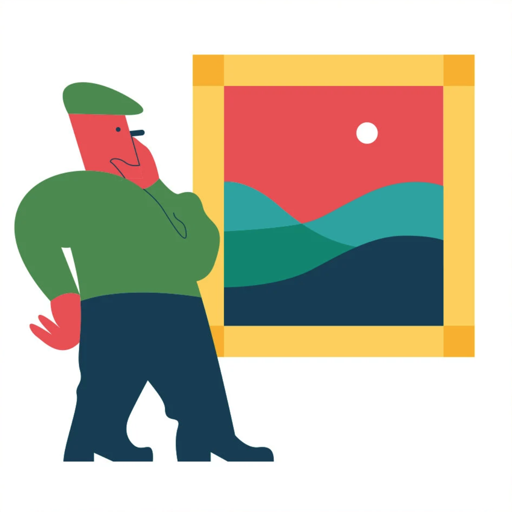 Kalle Wolters 'Art Critic' Print Available