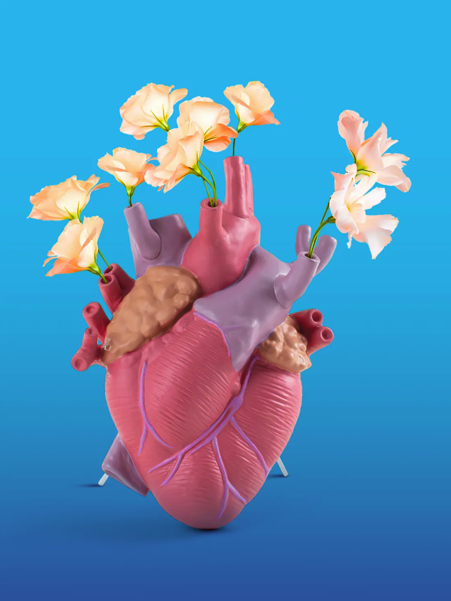 Marcantonio 'Love In Bloom' Heart Shaped Sculpture Available