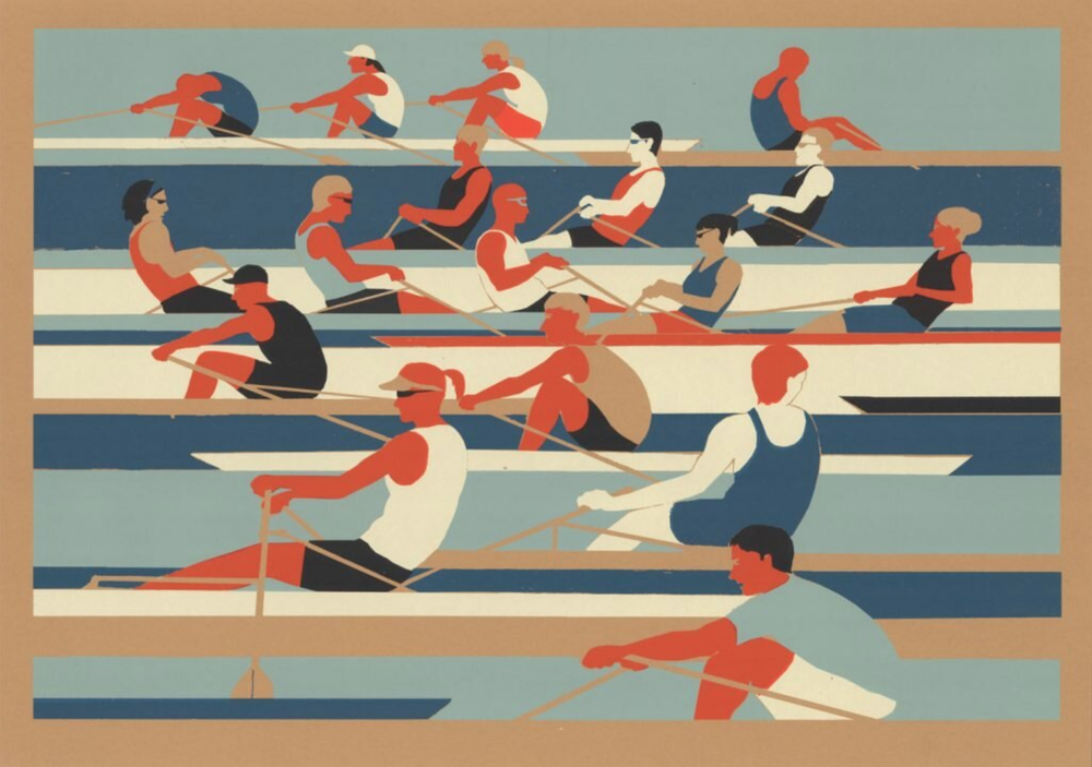 Eliza Southwood 'Rowers' Print Available
