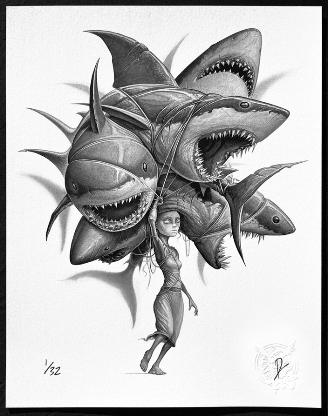 Shawn Byous 'SharkGirl' Print Available