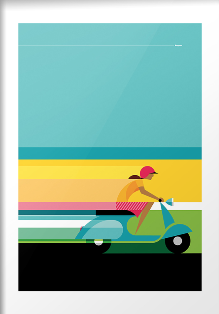 Julia Allum 'Scooter' Prints Available