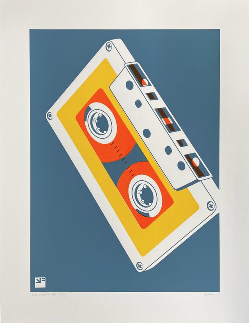 Vrij Formaat 'Cassette Tape' Print Available