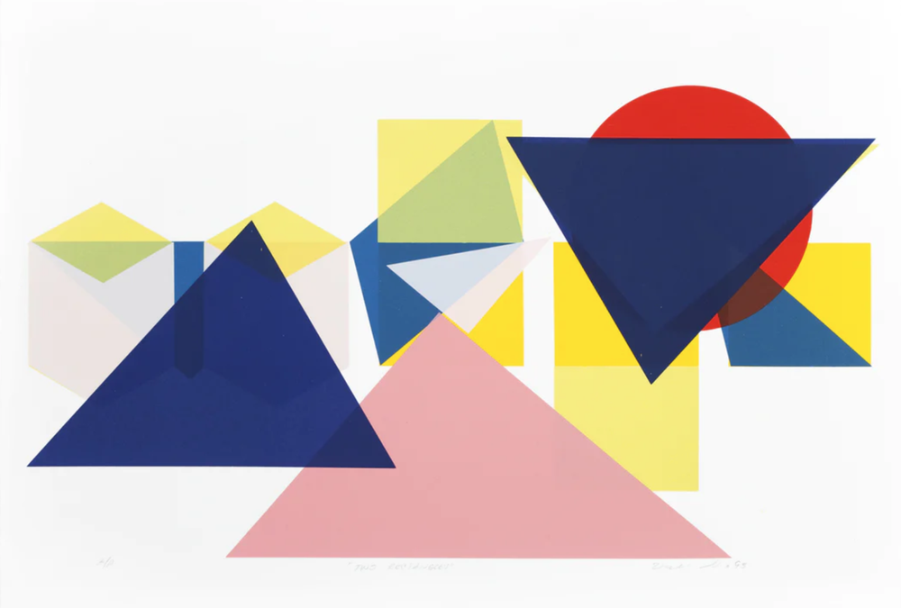 Walter Procska 'Two Rectangles' Print Available