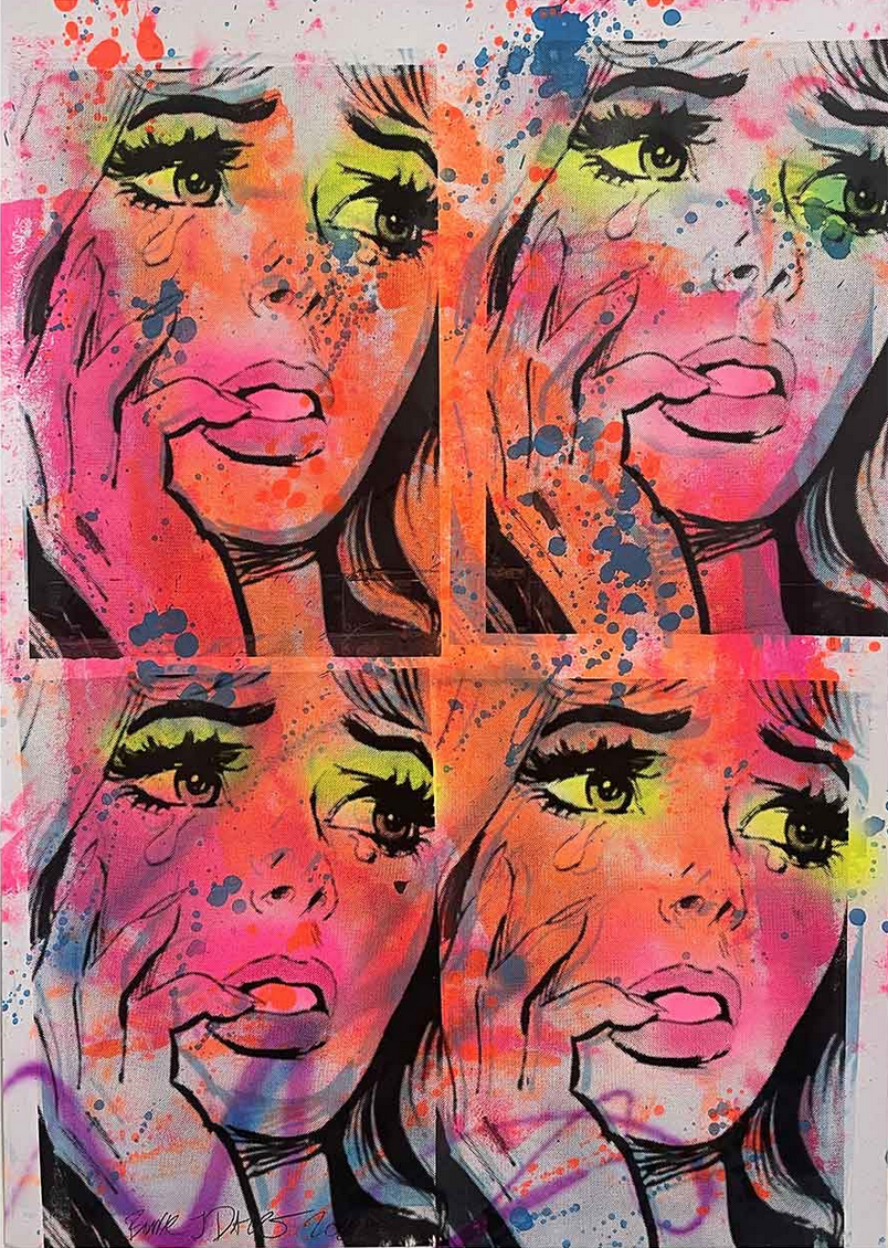 Barrie J Davies 'No Crying Lady' Print Available