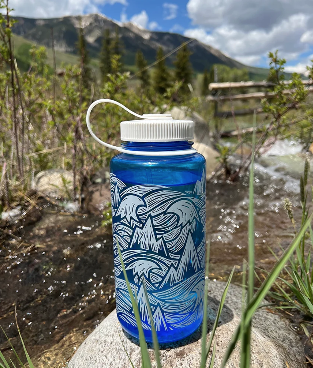 John Fellows 'Mountains + Waves' Nalgene Available