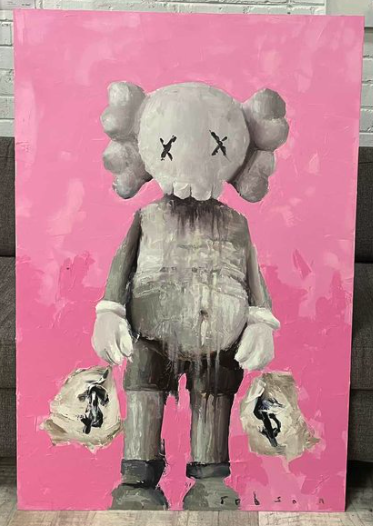 Brad Robson 'Rebel Without A KAWS' Original Available