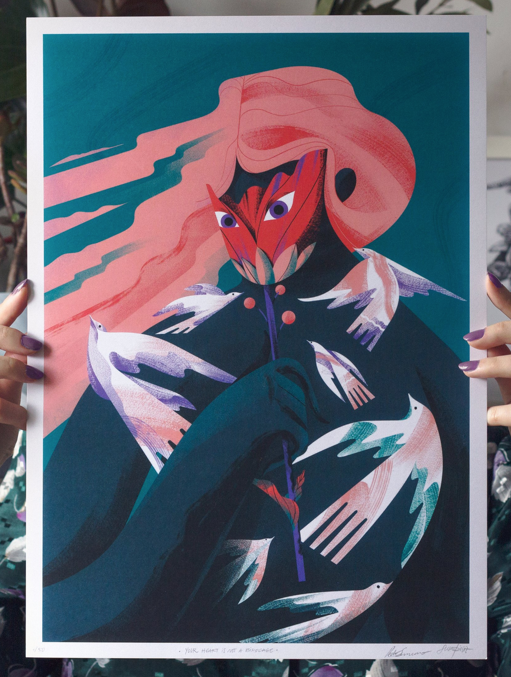 Adam Astor 'Your Heart Is Not A Birdcage' Print Available