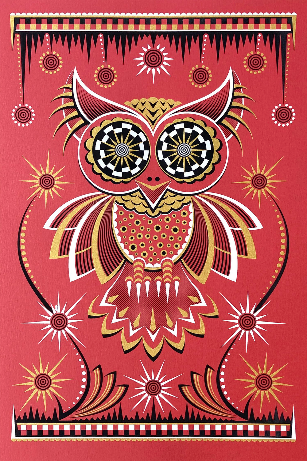 Asterosperma 'Owl' Red Print Available