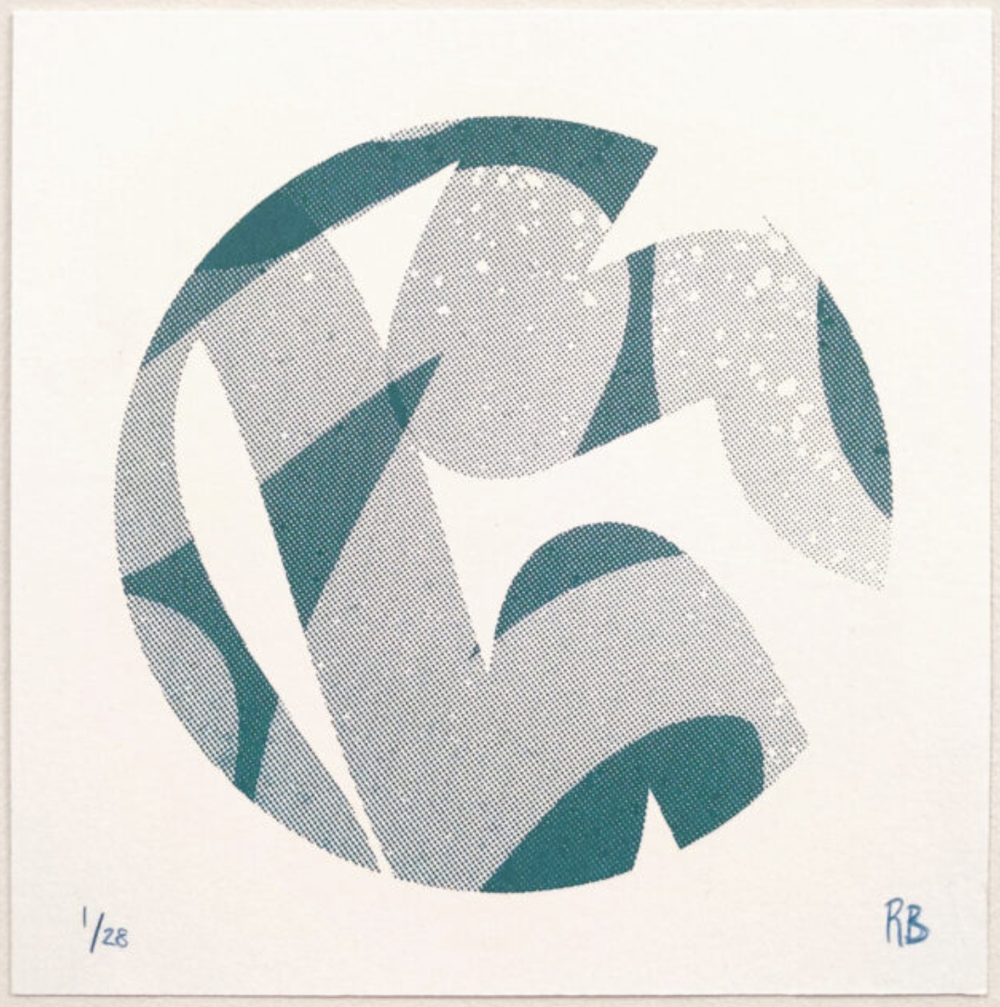 Regan Boyce 'Blue Round' Print Available
