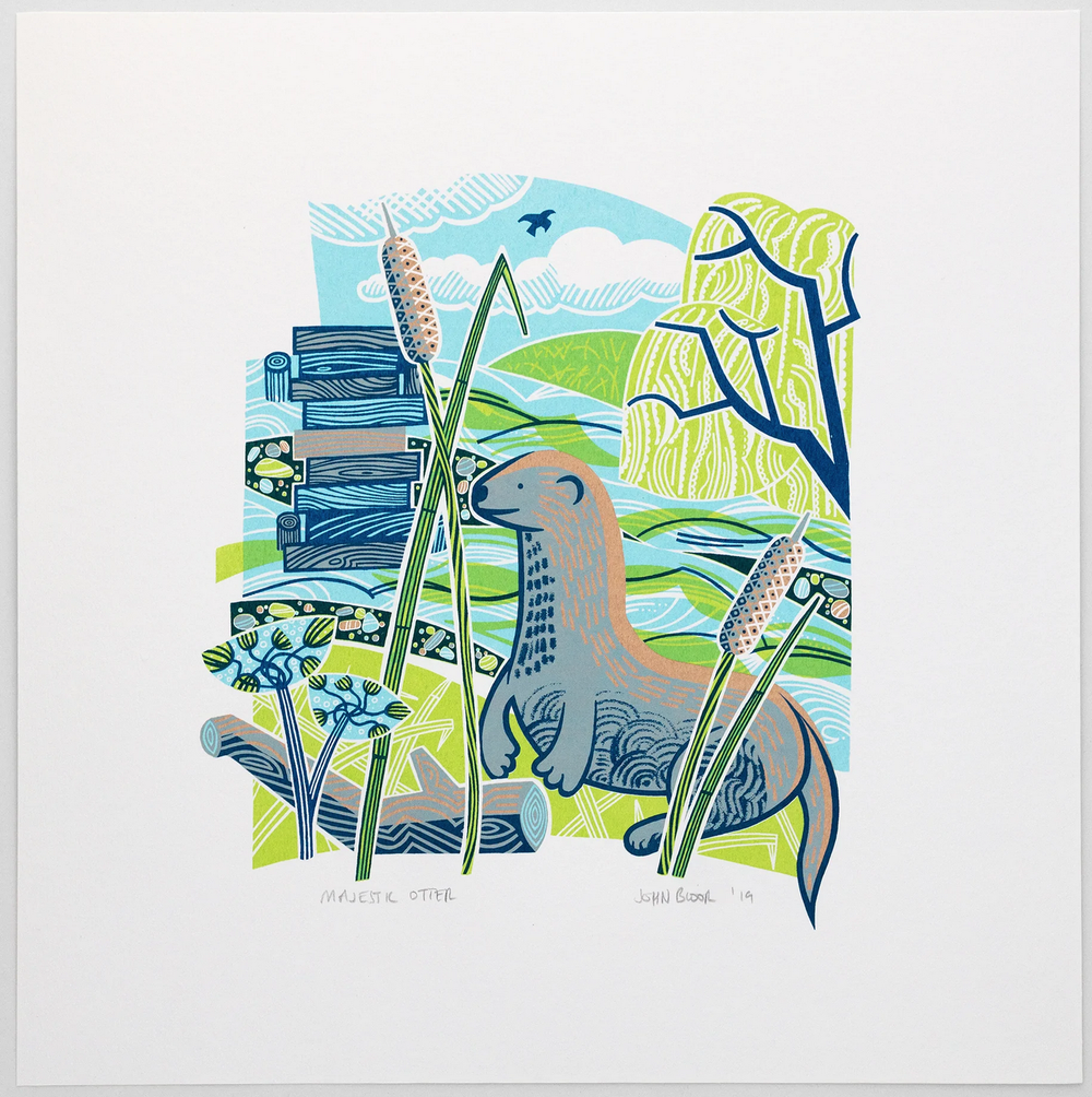 John Bloor 'Majestic Otter' Print Available