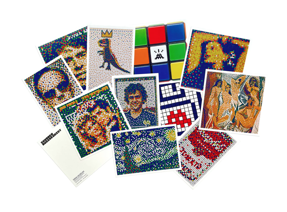 Invader 'Rubikcubist' Postcard Set Available