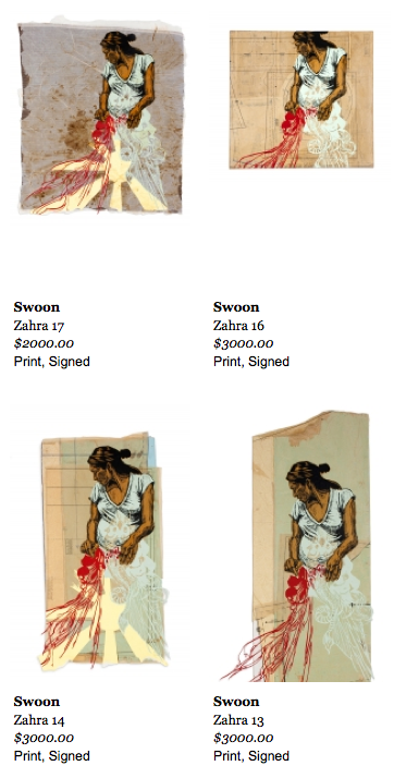 Swoon 'Zahra' Prints Available