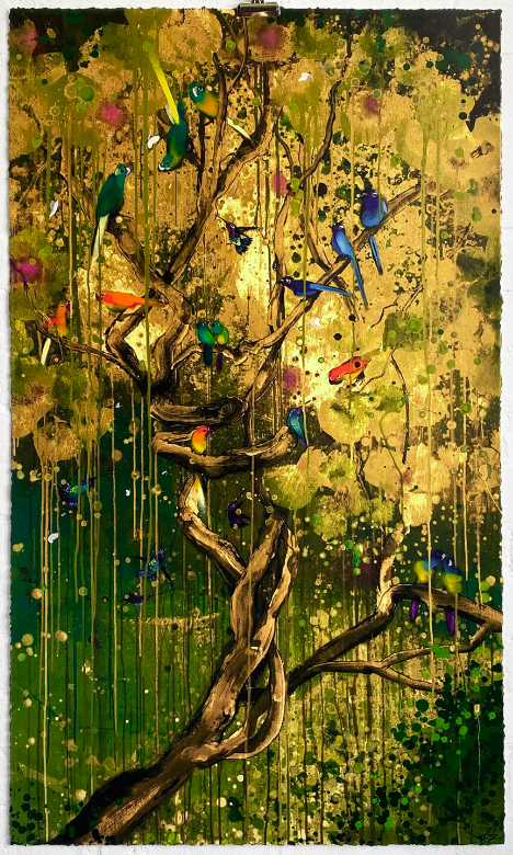 Xenz 'Gestural Tree' Print Available