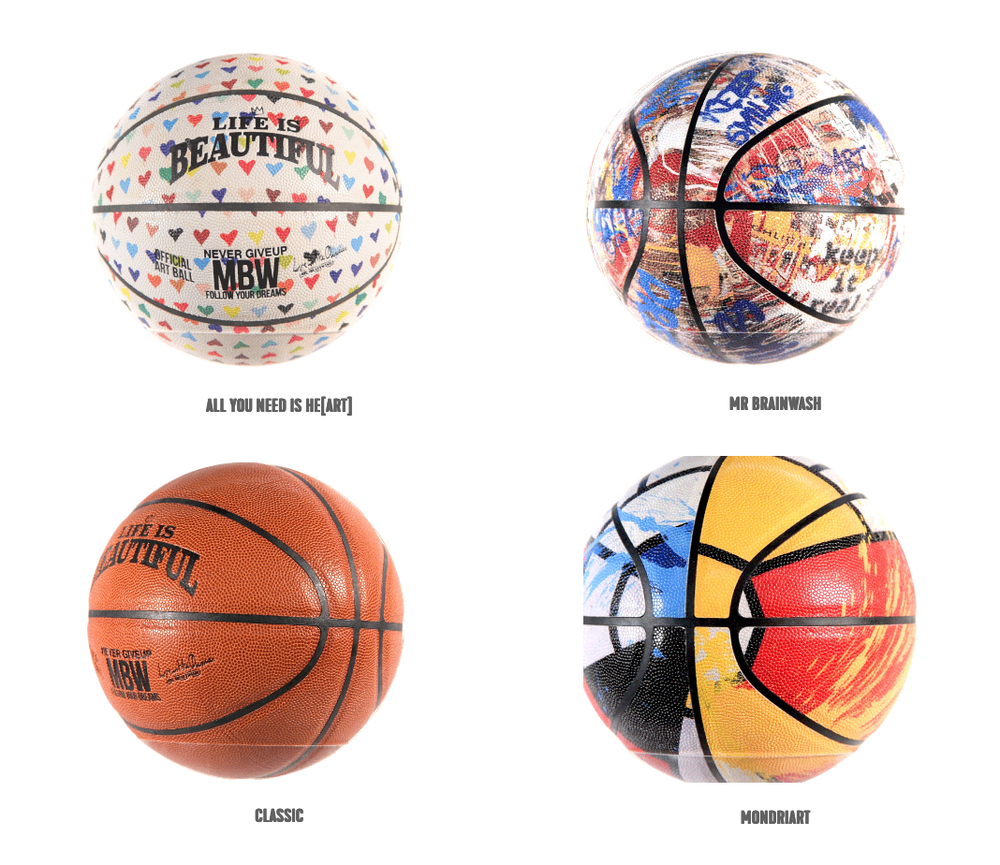 Mr Brainwash 'Signed Basketballs' Available
