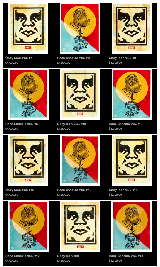 Shepard Fairey &amp; Ernesto Yerena 'VSE Editions' Release Details