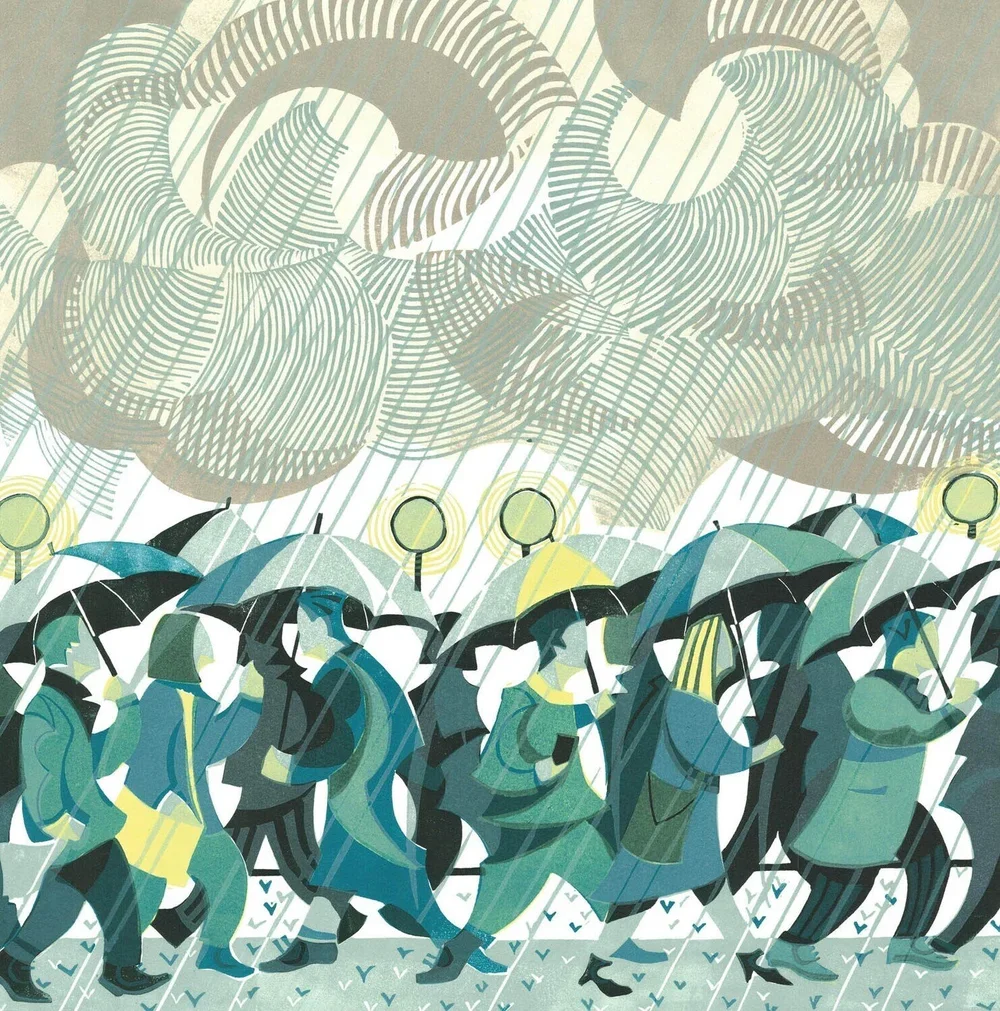 Paul Cleden 'Wet Walk' Print Available