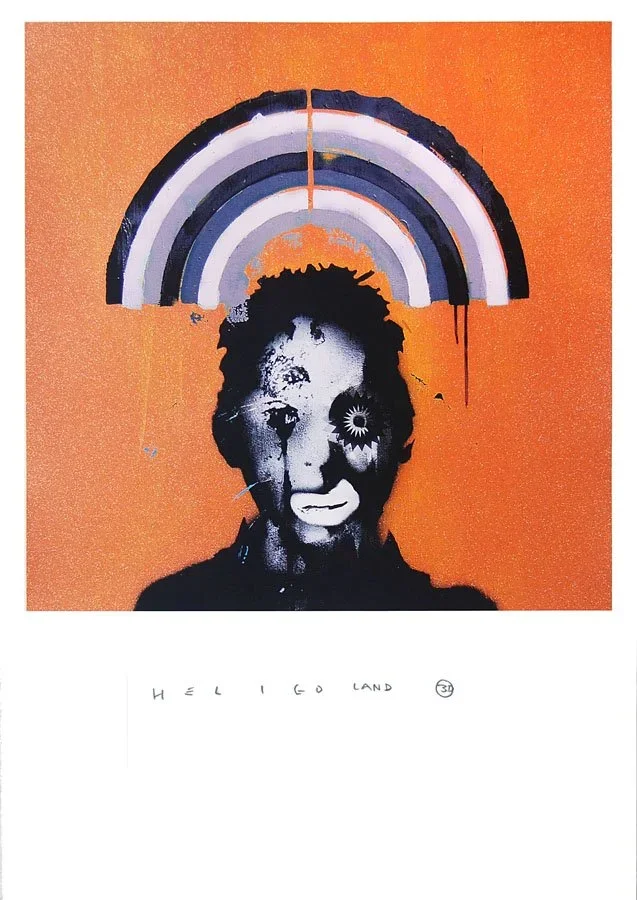 3D Del Naja 'Heligoland' Orange + Black Prints Available