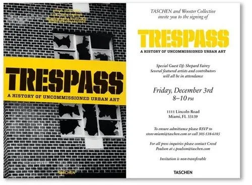 'Trepass' Street Art Book Launch Party