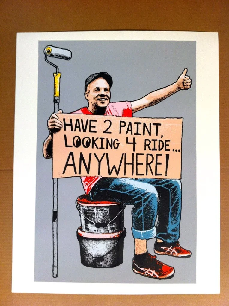 Above 'Hitchhiker' Prints Available