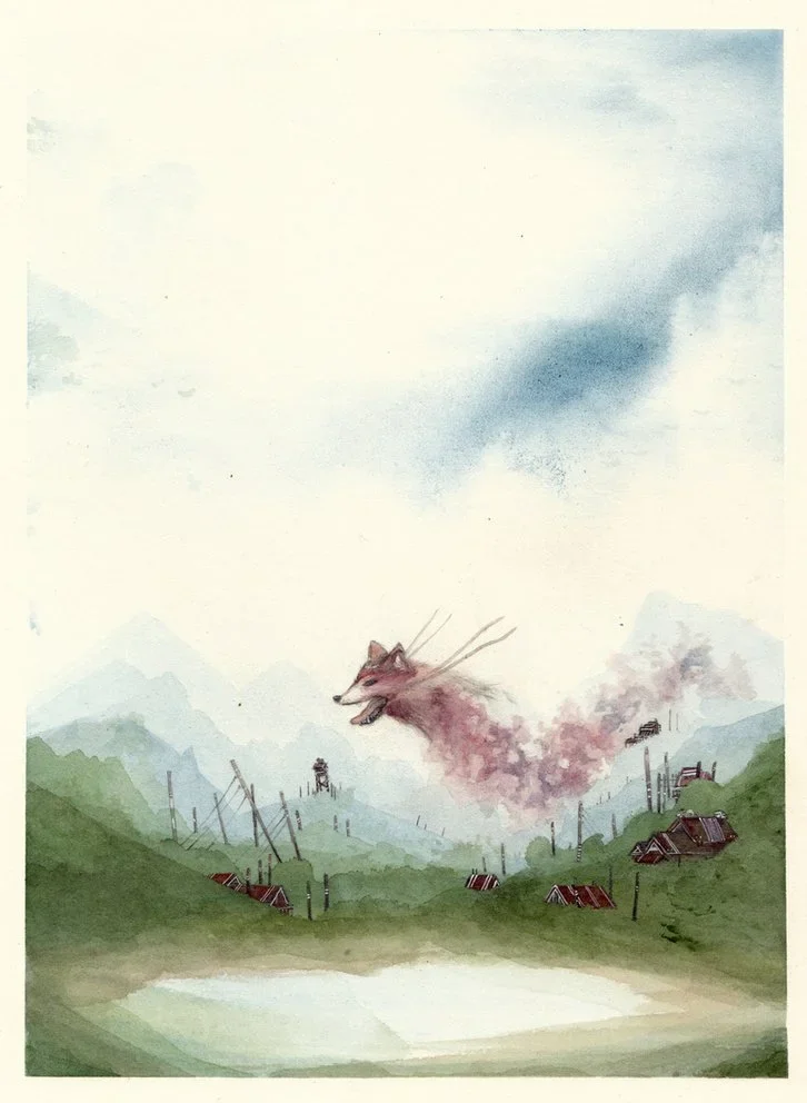 Acorn and Ghostpatrol 'Clouds are Present' Print + Original Available