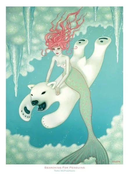 Tara McPherson 'Searching For Penguins' Print Available
